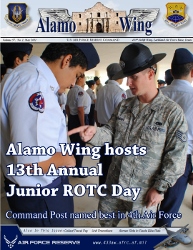 Front page of an Alamo Wing newsletter