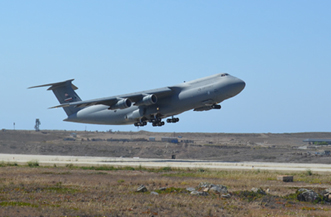 Photo of C-5 taking off